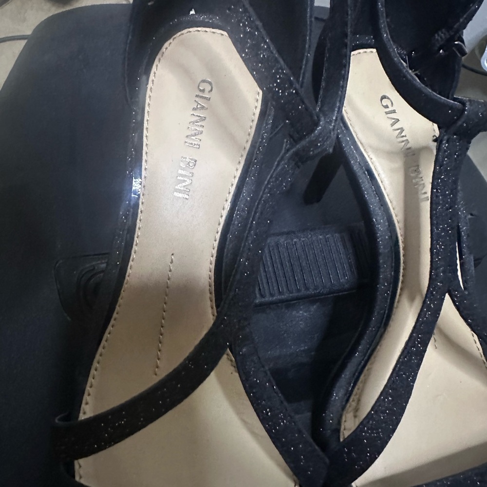 Gianni Bini Sparkling Black Heels - Picture 4 of 6